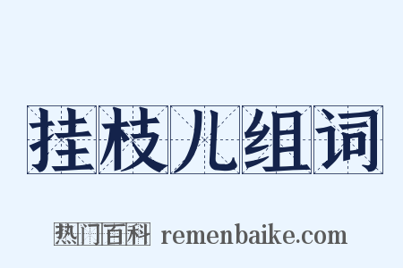 挂枝儿组词是什么意思的图片
